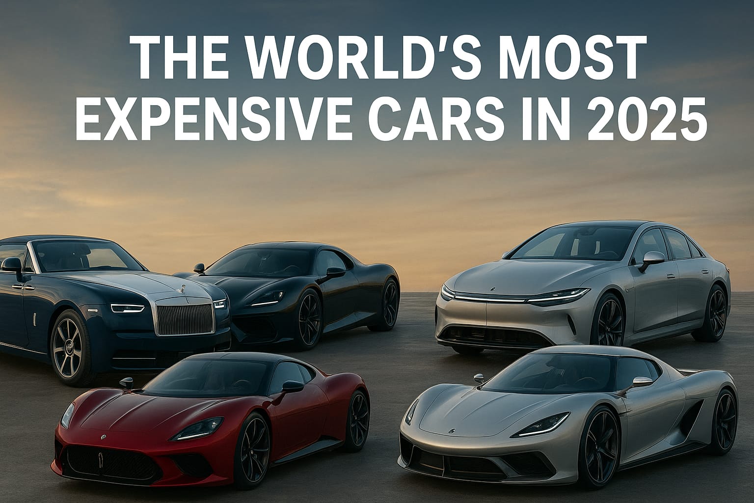 Beyond the Price Tag: The World’s Most Expensive Cars in 2025 and the Dreams They Ignite