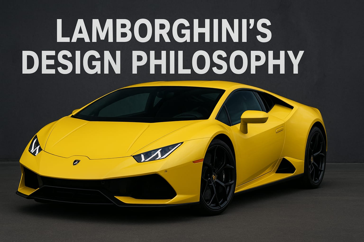 Lamborghini’s Design Philosophy: Bold, Aggressive, Iconic